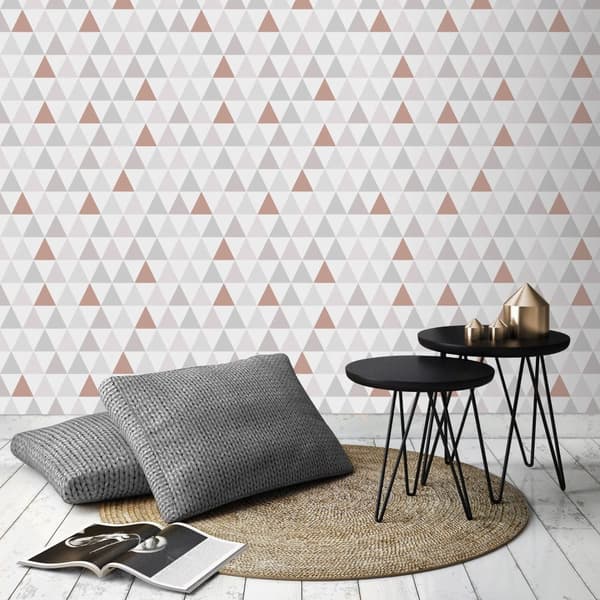Superfresco Easy - Non-woven tapet - Tarek - Rose guld - 10mx52 cm