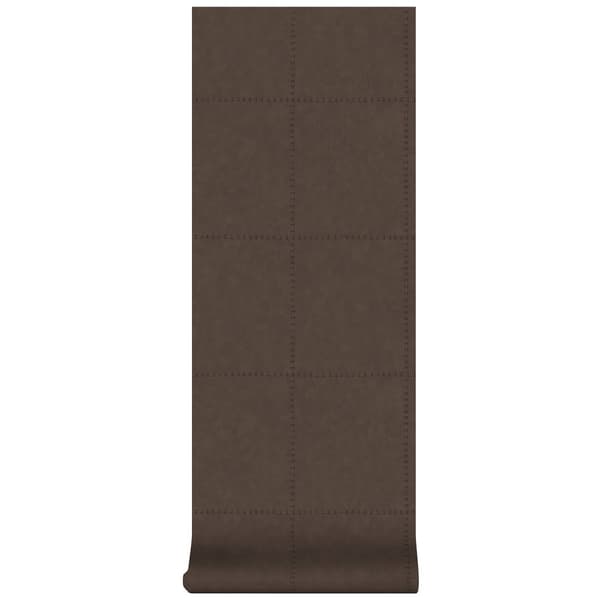 Superfresco Easy - Non-woven tapet - Læderblokke - Brun - 10mx52cm