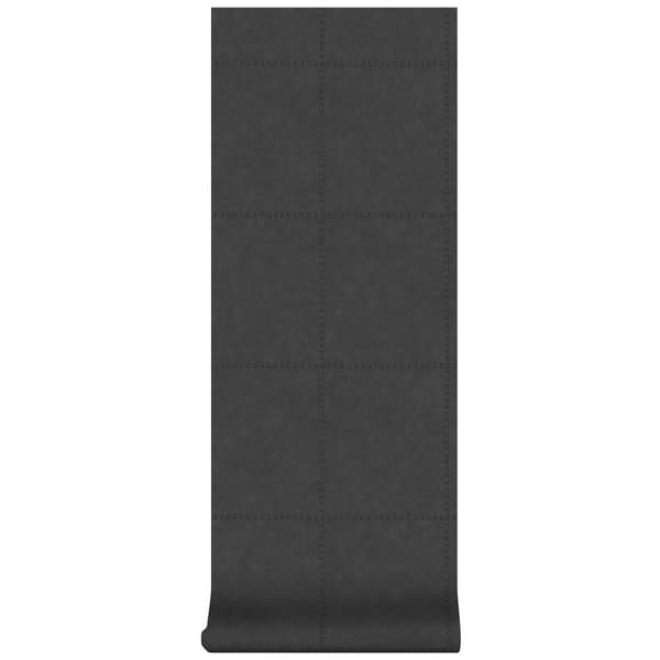 Superfresco Easy - Non-woven tapet - Læderblokke - Sort - 10mx53cm