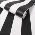Miniatyrbillede 5 af 6: Superfresco Easy - Non-woven tapet - Monokrome striber - Sort/hvid - 10mx53cm