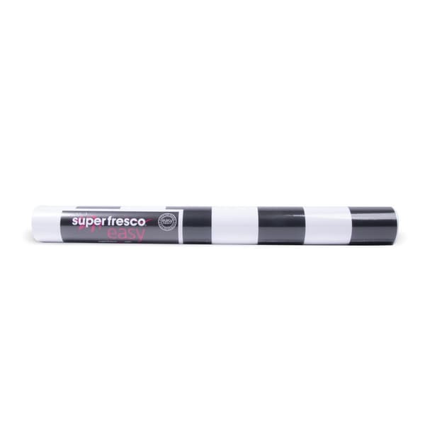 Superfresco Easy - Non-woven tapet - Monokrome striber - Sort/hvid - 10mx53cm