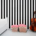 Miniatyrbillede 2 af 6: Superfresco Easy - Non-woven tapet - Monokrome striber - Sort/hvid - 10mx53cm