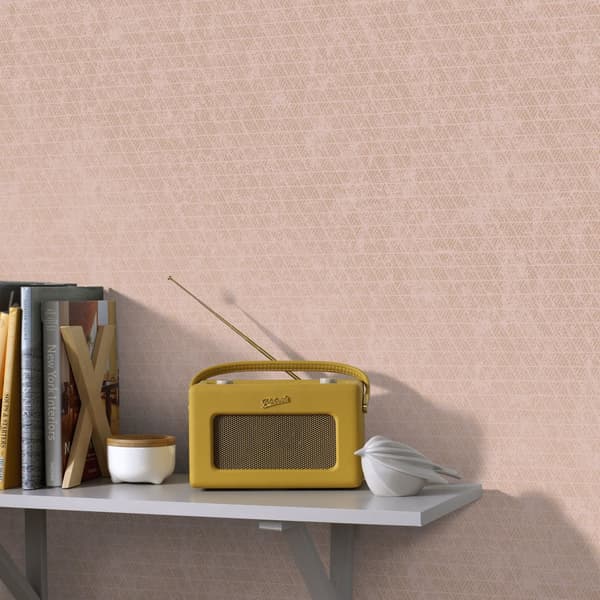 Superfresco Easy - Non-woven tapet - Triangle Luxury - Rose guld - 10mx52cm