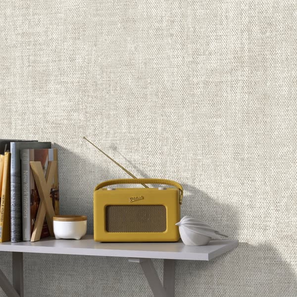 Superfresco Easy - Non-woven tapet - Zara stof - Naturlig - 10mx53cm