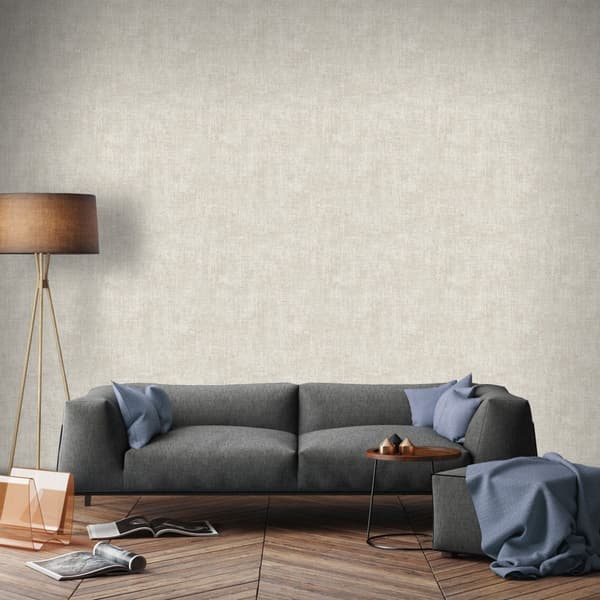 Superfresco Easy - Non-woven tapet - Zara stof - Naturlig - 10mx53cm