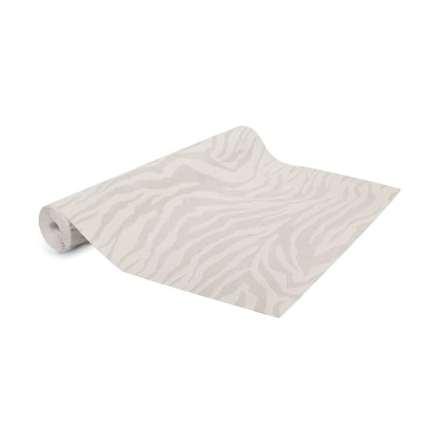 Superfresco Easy - Non-woven Tapet - Zebra Glitter - Silver - 10mx52cm
