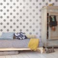 Miniatyrbild 3 av 6: Superfresco Easy - Non-woven tapet - Dotty Dots - Silver - 10mx53cm