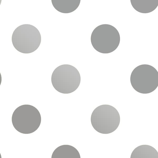 Superfresco Easy - Non-woven tapet - Dotty Dots - Silver - 10mx53cm