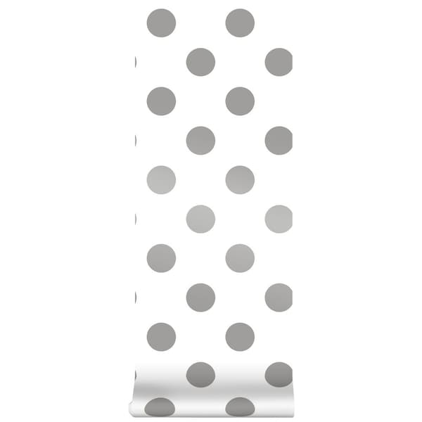 Superfresco Easy - Non-woven tapet - Dotty Dots - Silver - 10mx53cm