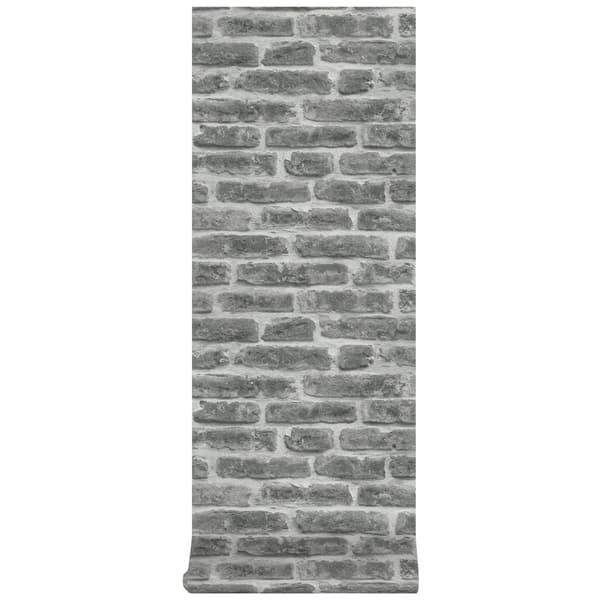 Superfresco Easy - Non-woven tapet - Mursten - Grå - 10mx52cm