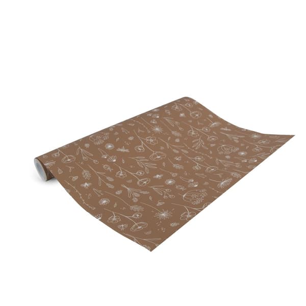 Little Dutch - Non-woven tapet - Wild Flowers Rust - Orange - 10mx53cm