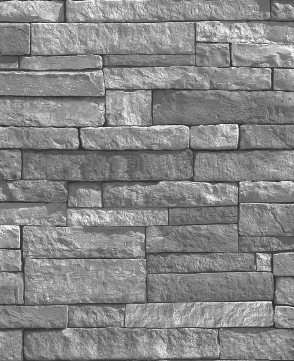 WOW - Non-woven tapet - Ledgstone - Grå - 10mx52cm