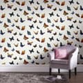 Miniatyrbild 2 av 5: Julien MacDonald - Non-woven Tapet - Flutterby Butterflies - Vit - 10mx52cm