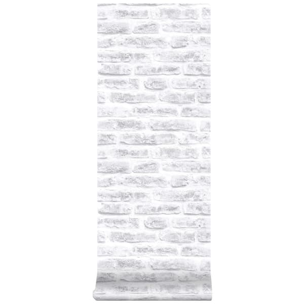 Superfresco Easy - Non-woven tapet - Stone Wall Realistic - Hvid - 10mx52cm