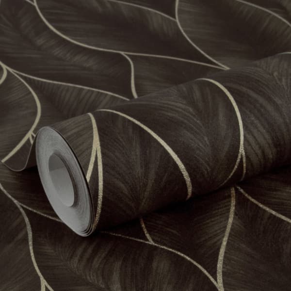 WOW - Non-woven tapet - Subtile blade - Bronze - 10mx52cm