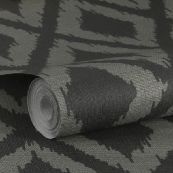 WOW - Non-woven tapet - Ikat - Grå - 10mx52cm