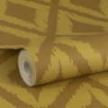 Miniatyrbild 3 av 4: WOW - Non-woven tapet - Ikat - Okra - 10mx52cm