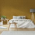 Miniatyrbild 2 av 4: WOW - Non-woven tapet - Ikat - Okra - 10mx52cm