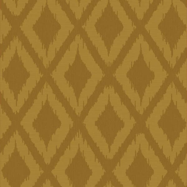 WOW - Non-woven tapet - Ikat - Okra - 10mx52cm