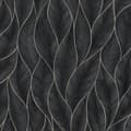 Miniatyrbild 1 av 4: WOW - Non-woven tapet - Subtila blad - Silver/Blå - 10mx52cm