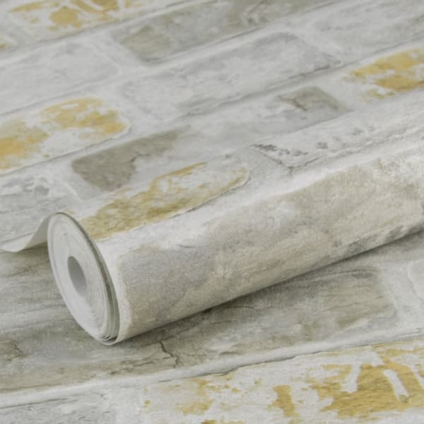 WOW - Non-woven tapet - Natural Brick - Natural - 10mx52cm