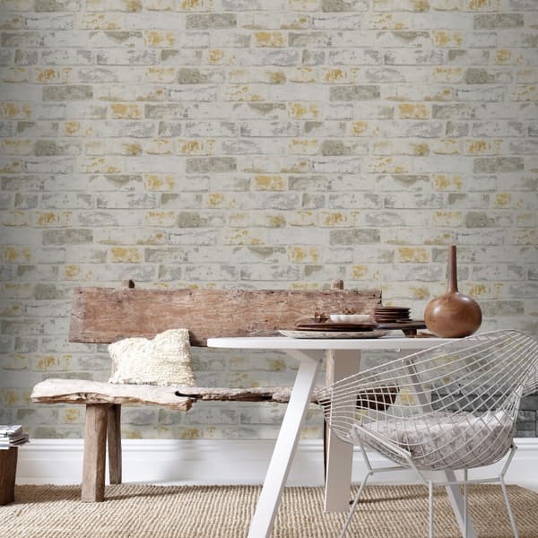 WOW - Non-woven tapet - Natural Brick - Natural - 10mx52cm
