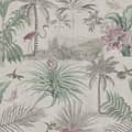 Miniatyrbild 1 av 4: WOW - Non-woven tapet - Paradise - Grå/Rosa - 10mx52cm