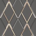 Miniatyrbillede 1 af 4: WOW - Non-woven Tapet - Metallisk Geometrisk - Grå - 10mx52cm