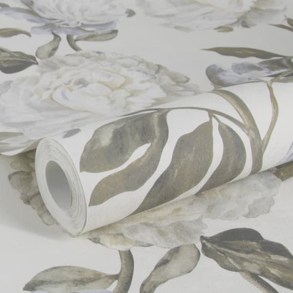 WOW - Non-woven tapet - Pion - Naturlig - 10mx52cm