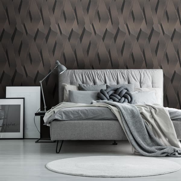 WOW - Non-woven tapet - Elegant Lines - Antracit - 10mx52cm