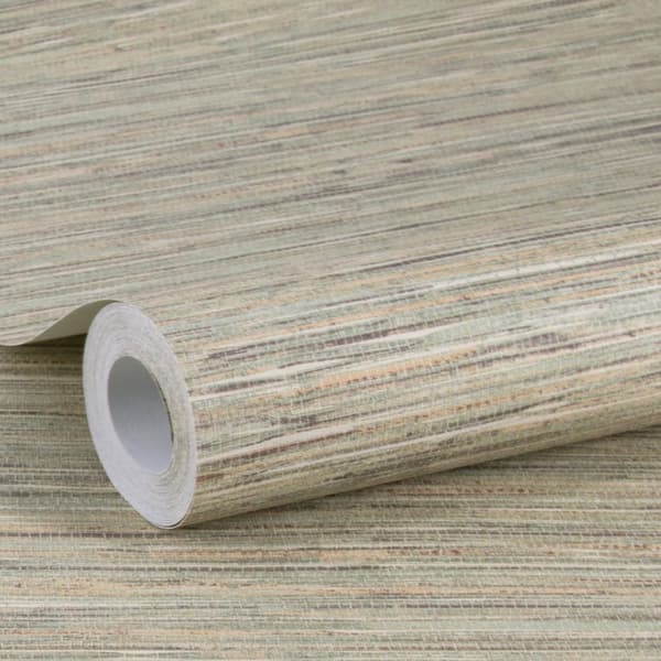 WOW - Non-woven tapet - Gräspapper - Olivbrun - 10mx52cm