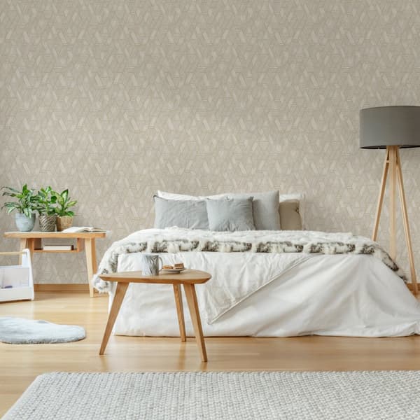WOW - Non-woven Tapet - Etnisk söm - Naturlig - 10mx52cm