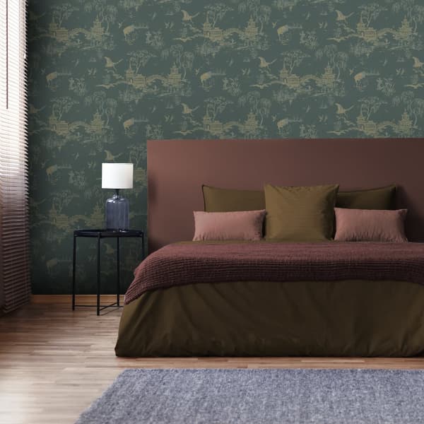 Superfresco Easy - Non-woven tapet - Gaia - Grön/Blå - 10mx52cm