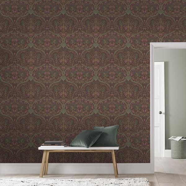 Superfresco Easy - Non-woven tapet - Lauri - Bordeaux - 10mx52cm
