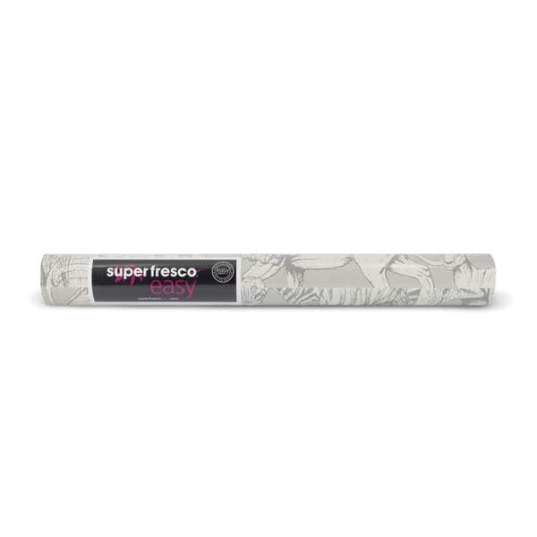 Superfresco Easy - Non-woven tapet - Djungeldjur - Grå - 10mx52cm