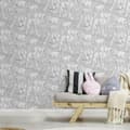 Miniatyrbild 2 av 5: Superfresco Easy - Non-woven tapet - Djungeldjur - Grå - 10mx52cm