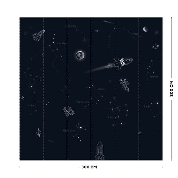vtwonen - Fototapet - Space - 300x300cm
