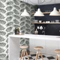 Miniatyrbillede 3 af 4: Superfresco Easy - Non-woven tapet - Scandi Leaves - Hvid/Grøn - 10mx52cm