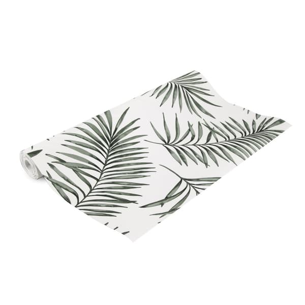 Superfresco Easy - Non-woven tapet - Scandi Leaves - Hvid/Grøn - 10mx52cm