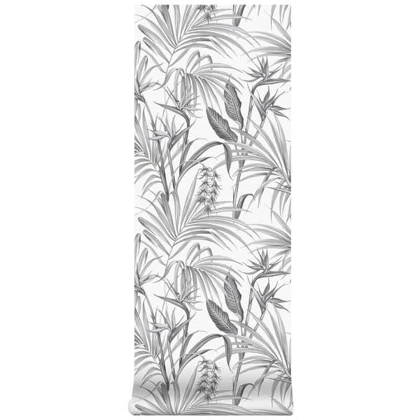Superfresco Easy - Non-woven tapet - Strelitzia Leaves - Grå - 10mx52cm