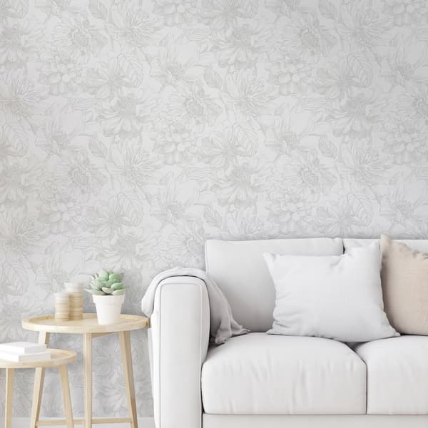 Superfresco Easy - Non-woven Tapet - Dalia Grå - 10m x 52cm