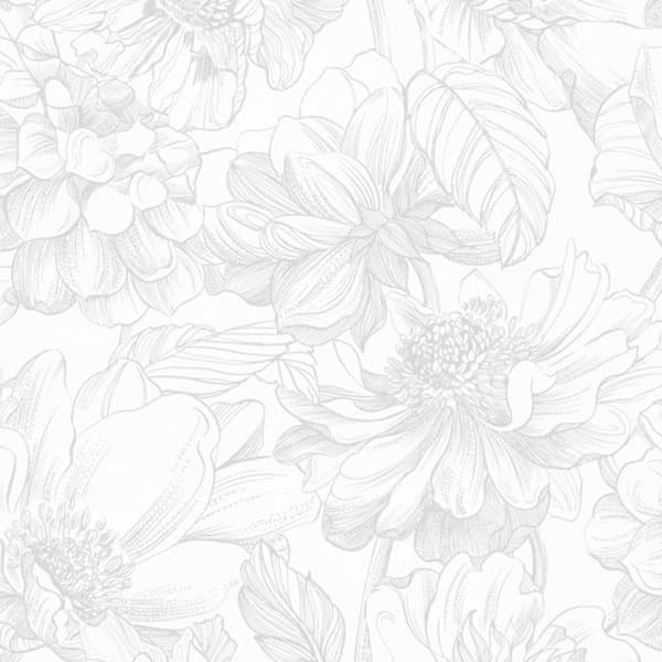 Superfresco Easy - Non-woven Tapet - Dalia Grå - 10m x 52cm