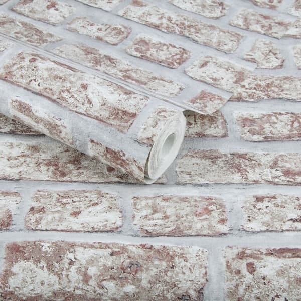 WOW - Non-woven tapet - Mursten - Rød - 10mx52cm