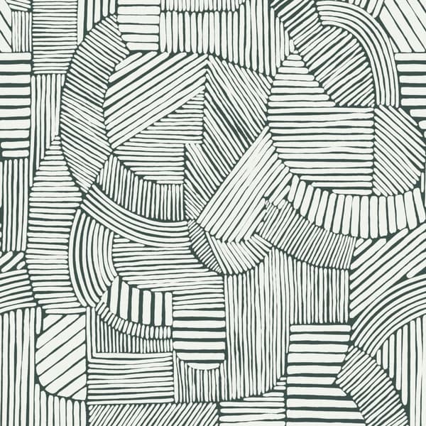 Superfresco Easy - Non-woven Tapet - Ninon Grön/Vit - 10m x 52cm