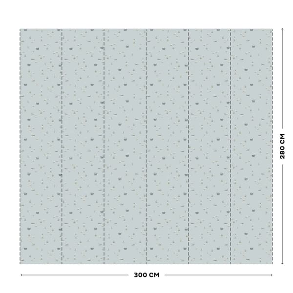 Little Dutch - Fototapet - Sailors Bay Blue - Blå - 280x300 cm