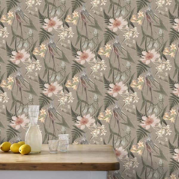 Superfresco Easy - Non-woven tapet - Paradise Garden - Taupe - 10mx52 cm