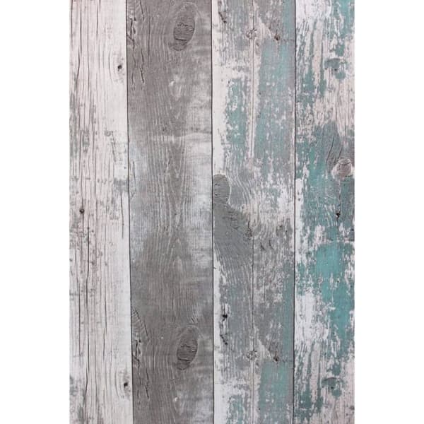 Noordwand Topchic tapet Wooden Planks mørkegrå og blå