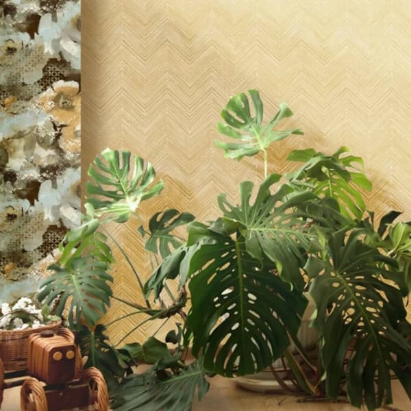 Noordwand Tapet Topchic Herringbone brun
