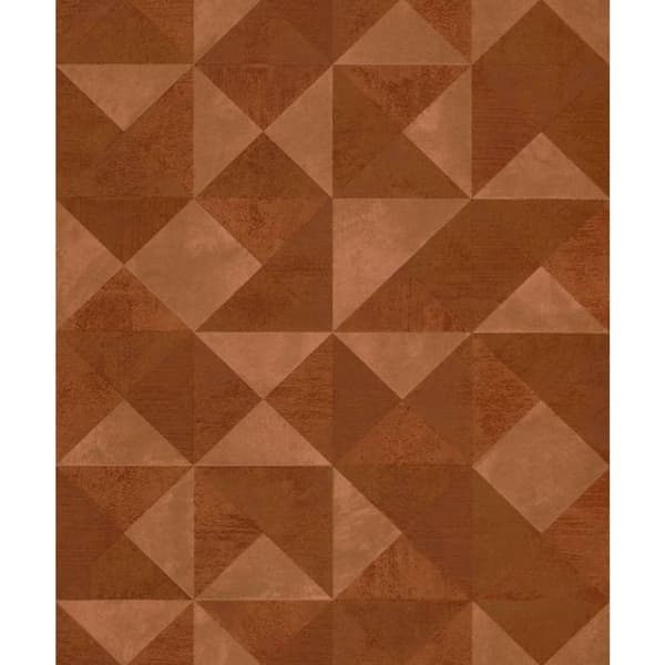 Noordwand tapet Topchic Graphic Shapes Facet metallisk orange