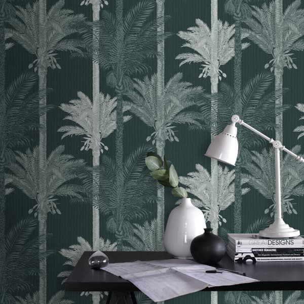 Boutique - Non-woven tapet - Palm Exotique - Grön - 10mx52 cm